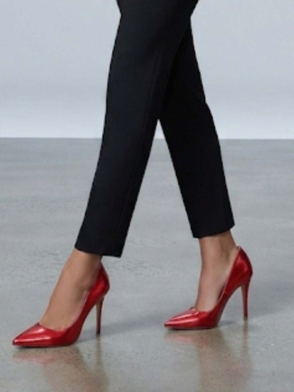 BCBGeneration Red Metallic Pointed Toe Stiletto Pumps | High Heels | Size 10
